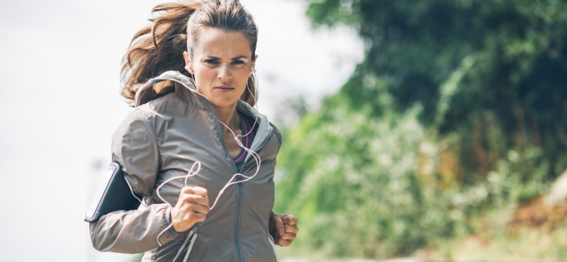 woman jogging